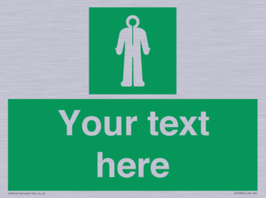 Custom sign safe condition Survival clothing